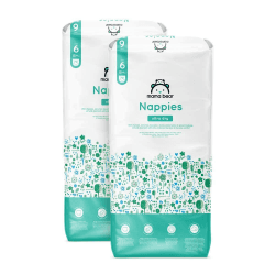Amazon-Marke: Mama Bear Ultra Dry Windeln Größe 6 (15+ kg) - MONATSBOX, Weiß, 140 Stück (2 Packungen mit 70) Größe 6 (15+ kg) Monatsbox