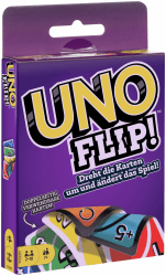 Mattel Games - UNO FLIP Kartenspiel mit beidseitig bedruckten Karten, neuem Twist und spezieller FLIP-Karte, 2 - 10 Spieler ab 7 Jahren, GDR44