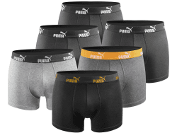 PUMA Boxershort 6er Pack Herren Basic Black Limited Edition Anthracite-black-new XL