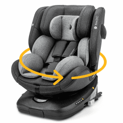 Osann Eno360 i-Size, drehbarer Kindersitz 40-150 cm, Reboarder mit Isofix, Baby Autositz – Dark Grey Melange i-Size Dark Grey Melange