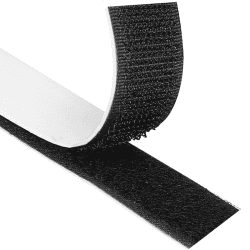 Blooven Klettband Selbstklebend 8 Meter Extra Stark, Doppelseitig Klebende mit Klettverschluss 20mm Breit Selbstklebendes Klebepad Flauschband und Hakenband (Schwarz) Schwarz 20 mm x 8 m