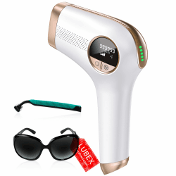600NM IPL Geräte Haarentfernung Laser, 17,8J Effizient Haarentfernungsgerät mit 5 Energiestufen Hause Epilierer für Männer, Frauen, Gesicht, Achseln, Beine und Körper - 999900 Blitze