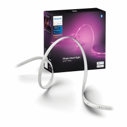 Philips Hue Indoor 3m Smart LED Solo Lightstrip Basis-Set, 1er-Pack, Steuerung mit der Hue App, Funktioniert mit Alexa, Google Assistant und Apple HomeKit