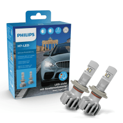 Philips Ultinon Pro6000 H7-LED Scheinwerferlampe mit Straßenzulassung, 230% helleres Licht H7 LED Gen 1