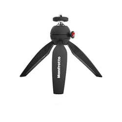 Manfrotto MTPIXIMII-B, PIXI Mini-Stativ mit Handgriff für kompakte Systemkameras, DSLRs, Spiegellos, Video, Hergestellt in Italien, aus Technopolymer und Aluminium, Schwarz Made in Italy Single