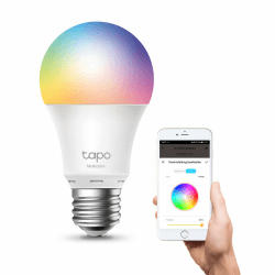 Tapo L530E alexa lampe E27, Energie sparen, Mehrfarbrige dimmbare smarte WLAN Glühbirne,smart home alexa zubehör,kompatibel mit Alexa,Google Assistant,Abläufe und Zeitpläne,Kein Hub notwendig 806 lm