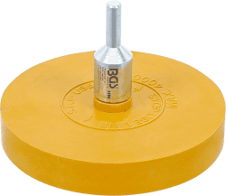 BGS 3999 | Folienradierer | Ø 90 mm | inkl. Adapter | für Bohrmaschinen, Akku-Schrauber, Geradschleifer Standard
