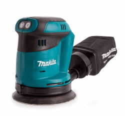 Makita DBO180Z Akku-Exzenterschleifer 18V (ohne Akku, ohne Ladegerät), Blau, Silber, 125 mm 125 mm BASIC