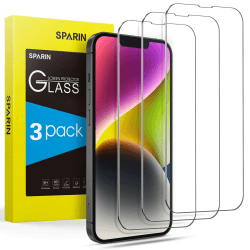SPARIN 3 Stück Panzer Schutz Glas für iPhone 14 und iPhone 13/13 Pro (6.1 Zoll), HD Schutzfolie,9H-Härte Gehärtetes Glas iPhone 14/13/13 Pro