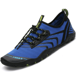 Saguaro Badeschuhe Strandschuhe Aquaschuhe Wasserschuhe Surfschuhe Schwimmschuhe für Damen Herren Kinder 43 EU Strand Blau