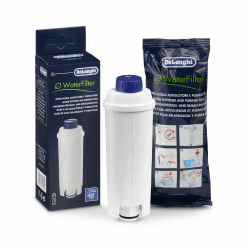 De'Longhi Original Wasserfilter DLSC002 - Zubehör für De'Longhi Kaffeevollautomaten mit Wasserfilter,Pflege und Schutz der Maschine,optimiert die Kaffeequalität und schützt vor Kalk,‎0.5 L,Weiß,1 Pack Single Pack (0.5 L)