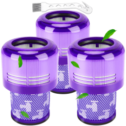 Smyidel Filter für Dyson V11, 3 Pack Vakuumfilter Ersatz für Dyson V11 V15 SV14 SV17 SV22 Detect Animal Absolute Extra Pro Torque Drive Akku Staubsauger, Ersetzen Sie # 970013-02(V11)