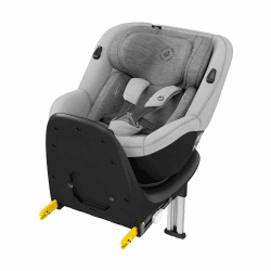 Maxi-Cosi Mica, 360° drehbarer i-Size Kindersitz inkl. ISOFIX Basis, Gruppe 0+/1 Autositz (bis ca. 105 cm / 18 kg), G-CELL Seitenschutz, nutzbar ab der Geburt bis ca. 4 Jahre, Authentic Grey Authentisches Grau