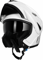 Westt Motorradhelm Herren Damen Klapphelm Jethelm mit Kinnschutz Integralhelm Scooter Roller Helm Helm Motorrad mit ECE DOT Zertifizierung M (57-58 cm) Weiß