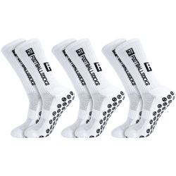 FANTESI 3 Paare Fußballsocken für Herren Damen, Sportsocken Fußball Anti Rutsch Grip Fußball Socken 39-46 Rutschfeste Sportsocken für Fussball Basketball Laufen