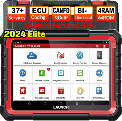 2024 LAUNCH X431 PRO Elite obd2 diagnosegerät,ECU Online-Codierung & Bidirektional,vollständige Systemdiagnose, 37+Servicefunktionen,CANFD&DOIP,FCA,Schlüsselprogramm, 2 Jahren Update