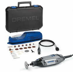 Dremel 3000 Multifunktionswerkzeug 130W, Set mit 1 Aufsatz, 25 Zubehörteilen, Variable Drehzahl 10.000-33.000 U/min zum Schneiden, Schleifen, Gravieren, Polieren, Schärfen, Reinigen, Schnitzen Dremel 3000 1 Vorsatzgeräte 25 Zubehöre
