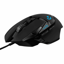 Logitech G502 HERO High-Performance Gaming-Maus mit HERO 25K DPI optischem Sensor, RGB-Beleuchtung, Gewichtstuning, 11 programmierbare Tasten, anpassbare Spielprofile, PC/Mac - Schwarz G502 HERO Gaming Maus