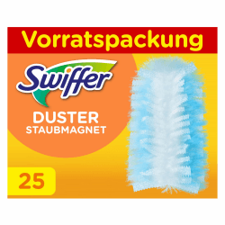 Swiffer Staubmagnet Nachfüllpack 5x5 Tücher, Nimmt 3x Mehr Staub & Haare Auf Und Schließt Diese Ein Im Vgl. Zu Herkömmlichen Staubwischmethoden 25 Stück (5er Pack) 25 Tücher 5x5