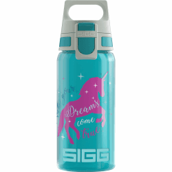 SIGG - Trinkflasche Kinder - Viva One - Kohlensäure Geeignet - Auslaufsicher - Spülmaschinenfest - BPA-frei - Sport - 0.5 L 1 Unicorn Kinderflasche