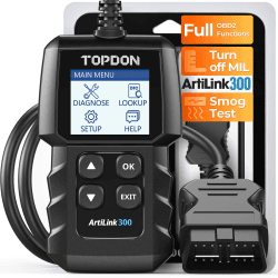 Topdon AL300 OBD2-Diagnosegerät, vollständige OBD2-Funktionen, HD-LCD-Display, schwarz AL300 BLACK