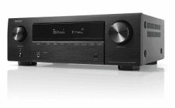 Denon AVR-X1800H 7.2-Kanal AV-Receiver, HiFi Verstärker mit Dolby Atmos, DTS:X, 6 HDMI Eingänge und 1 Ausgang, 8K HDMI, Bluetooth, WLAN, AirPlay 2, HEOS Multiroom, Alexa kompatibel