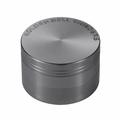 LIHAO Pollen Grinder Crusher für Tabak,Spice,Kräuter,Gewürze,Herb,Kaffee 4-teiliges Set mit Pollen Scraper (Nickel-Schwarz) Nickel-schwarz(5cm)