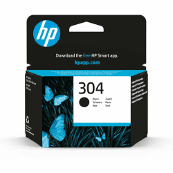 HP 304 (N9K06AE) Original Druckerpatrone Schwarz für HP Deskjet und HP ENVY , 1er Pack
