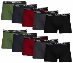 MERISH Boxershorts Herren 6-er /10-er / 15-er Pack S-5XL Unterwäsche Unterhosen Männer Men Retroshorts New L 410a 10er Set Mehrfarbig