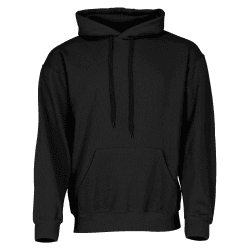 Fruit of the Loom Classic Kapuzen-Sweat + GRATIS MyShirt Stoffbeutel XL Schwarz + Gratis Myshirt Stoffbeutel