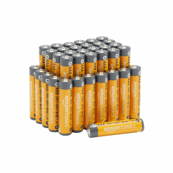 Amazon Basics AAA-Alkalisch batterien, leistungsstark, 1,5 V, 36er-Pack (Aussehen kann variieren), Grau 36er-Pack AAA