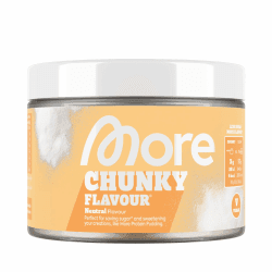 MORE Chunky Flavour, Geschmacksneutral, 150 g, vegan, Geschmackspulver zum Süßen, ohne viel Zucker und Kalorien, mit Inulin und Laktase, geprüfte Qualität - made in Germany Geschmacksneutral 150 g (1er Pack)