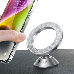 andobil [2024 Neu für MagSafe Autohalterung [N55 Pro-Permanentmagnet] handyhalterung Auto Magnet für iPhone [Auto Nano-Klebepad] für handyhalterung Auto für iPhone 15 14 13 Pro Max Alle Phones Sliver