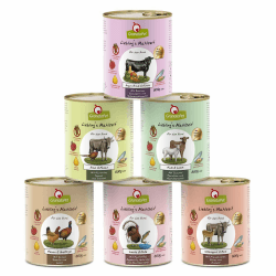 GranataPet Liebling's Mahlzeit Multipack 2, Nassfutter für Hunde im Probierpaket, Alleinfuttermittel ohne Getreide, Hundefutter mit hohem Fleischanteil & hochwertigen Ölen, 6 x 800 g Multipack 2 800 g (6er Pack)