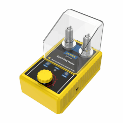 AUTOOL SPT101 Auto Zündkerzen Tester, Kfz Motor Zündkerzenprüfgerät mit Schutzhülle Zündkerze 0 bis 6000rpm mit Doppelloch 12MM Zündkerzenbuchse