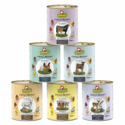 GranataPet Liebling's Mahlzeit Multipack 1, Nassfutter für Hunde im Probierpaket, Alleinfuttermittel ohne Getreide, Hundefutter mit hohem Fleischanteil & hochwertigen Ölen, 6 x 800 g Multipack 1 800 g (6er Pack)