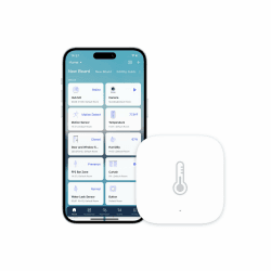 Aqara Temperatur- und Feuchtigkeitssensor, Erfordert Aqara Hub, Zigbee, für Fernüberwachung und Smart Home, Kabelloses Hygrometer-Thermometer, Kompatibel mit Apple HomeKit, Alexa, IFTTT