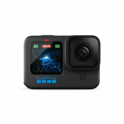 GoPro HERO12 Black – wasserdichte Action-Kamera mit 5,3K60 Ultra HD-Video, 27 MP Fotos, HDR, 1/1,9-Zoll-Bildsensor, Live-Streaming, Webcam, Stabilisierung
