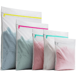 5 Stück Wäschenetz für Waschmaschine, Wäschesack wäschebeutel mit Reißverschluss, Laundry Bag für Empfindliches Mäntel, Bluse, Schuhe, BH, Socken, Babykleidung Usw (5 Stück) 5 Stück Set