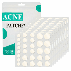 Zemolo 300 Stück Pickel Patch Unsichtbare Hydrokolloid Akne Pimple Patch mit Teebaumöl Tag & Nacht Akne pflaster Wasserdicht & Atmungsaktiv Absorptions Acne Patches 300Stück