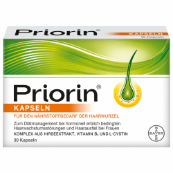 Priorin Kapseln bei hormonell erblich bedingtem Haarausfall(1) bei Frauen, 30 Kapseln 30 stück (1er Pack)