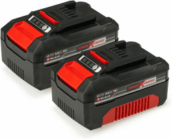 Original Einhell Akku PXC-Twinpack 4,0 Ah Power X-Change (Li-Ion, 18 V, 2x 4,0 Ah, für alle PXC-Geräte geeignet, proaktives Batteriemanagement, situativ angepasste Ladezyklen) 2x 4.0 Ah Akku / 900 W ohne Wandhalterung