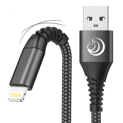 iPhone Ladekabel,Lightning Kabel [2Pack 2M+1M] iPhone Schnellladekabel MFi Zertifiziert iPhone Kabel Nylon Fast USB Ladekabel für iPhone SE 2020 11 12 13 14 Pro Max XS Max XR X 8 7 6 6s Plus,iPad Schwarz
