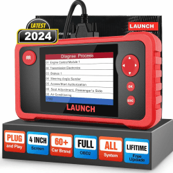 2024 LAUNCH CRP123 V2.0 Plus Alles System OBDI/OBDII Scanner Diagnosegerät, Motor/ABS/SRS/EES/Dashboard/TPMS/at Code Reader Diagnostic Scanner für Autos, Kostenloses Update