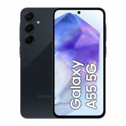 Samsung Galaxy A55 5G Smartphone, Android-Handy ohne Vertrag, 128 GB - 8 GB RAM, 2 Tage Akkulaufzeit, 50-MP-Kamera, Awesome Navy, 2,5 Jahre Herstellergarantie 128 GB Awesome Navy
