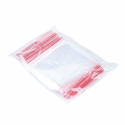 OFFICER PRODUCTS Zip Beutel Druckverschluss 6 x 8 cm / 100 Stück (1er Pack)/ Transparent Glasklar/Druckverschlussbeutel Zip Set/Zipper-Beutel/Polybeutel/aus Fester LDPE-Folie Lebensmittelecht 6 x 8 cm 100 Stück