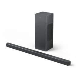 Philips TAB6309 Soundbar 2.1 mit drahtlosem Subwoofer - 2,1 Kanal 320W, DTS Virtual X, Bluetooth 5.4, HDMI ARC, optische Verbindung und USB-Konnektivität - Dunkelgrau