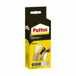 Pattex Hotmelt Sticks, Klebesticks für die Heißklebepistole mit extrem hoher Transparenz, Heißkleber Sticks zum Basteln, Dekorieren und Reparieren, 1x25 Sticks 25 Sticks Sticks Single