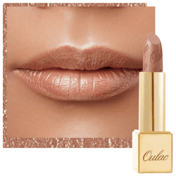 OULAC Lippenstift Metallic Glanz Finish, Nudetöne, Hochpigmentierter, Kein Körniges Gefühl, Langlebig, Feuchtigkeitsspendende Formel, Vegan, 4.3g, (10) Sahara Gold Metallic nude gold