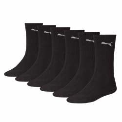 Puma Unisex Sportsocken Cush Crew 6er Pack Sportsocke 43-46 Schwarz